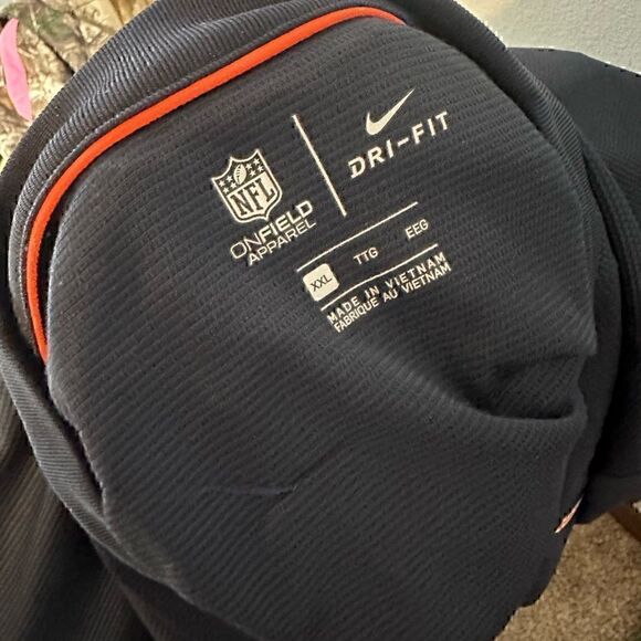 Nike DriFit XXL Chicago Bears NFL On Field Apparel Half Button Collarless Polo - Picture 5 of 7